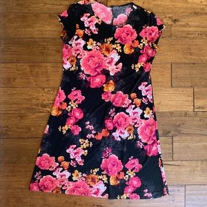 Pink floral dress from Neiman Marcus